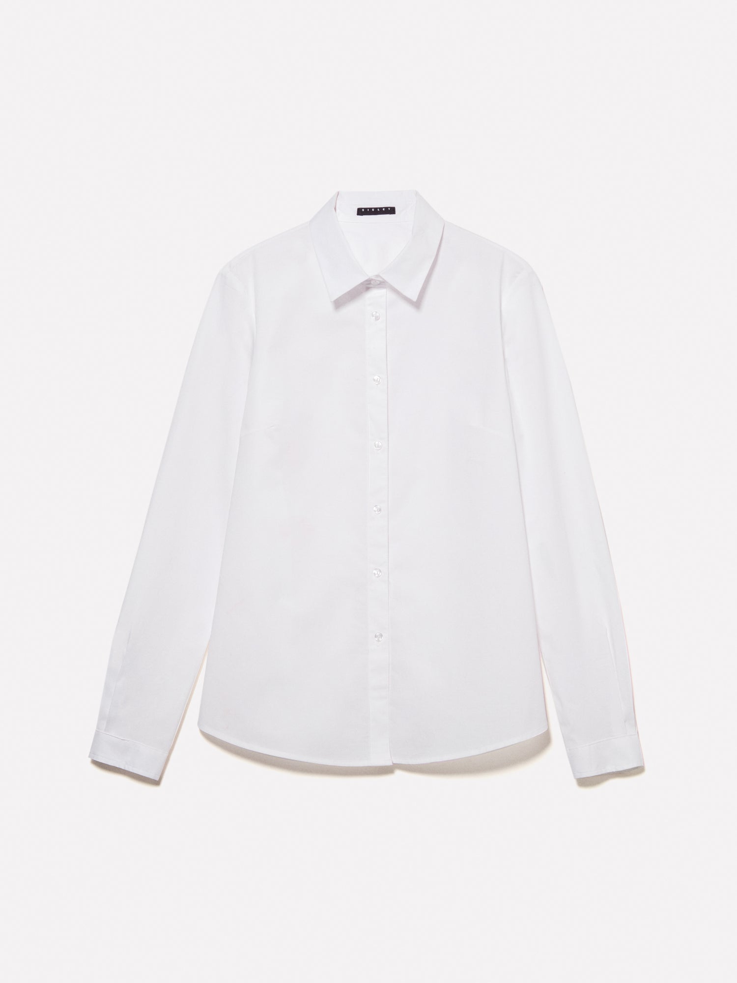 Camicia slim fit da donna bianco | Sisley Outlet