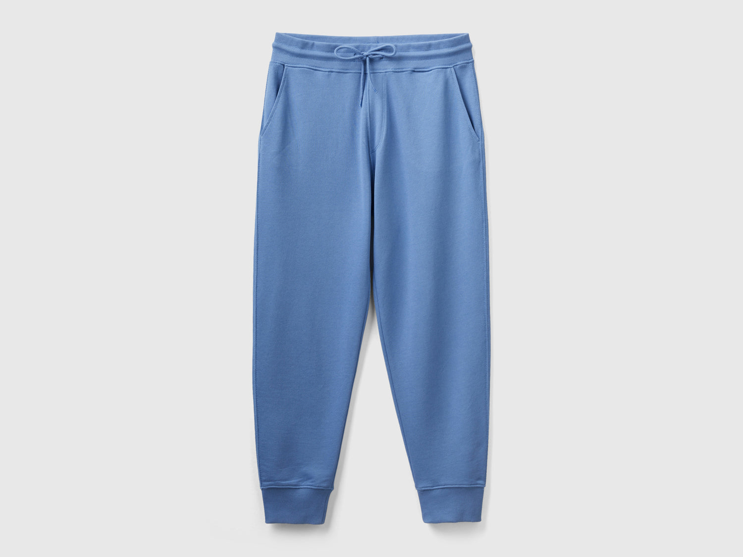 Joggers in felpa 100% cotone da uomo azzurro | Benetton Outlet