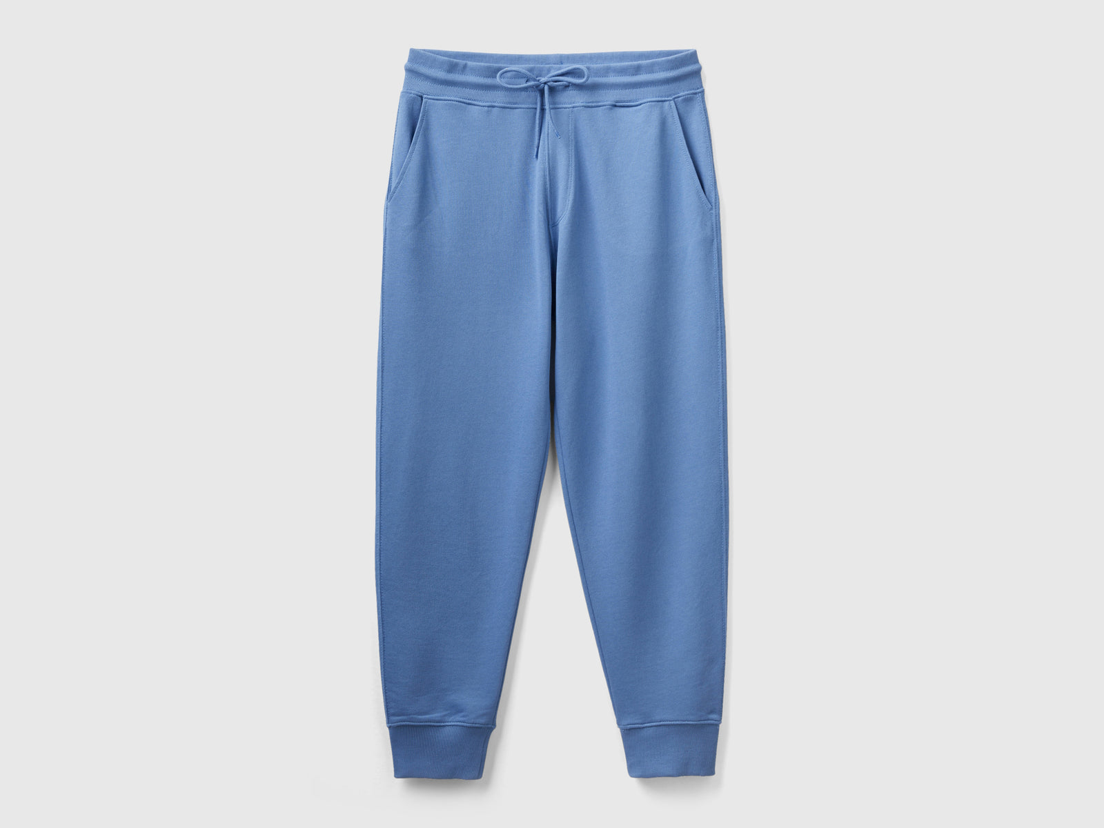 Joggers in felpa 100% cotone da uomo azzurro | Benetton Outlet
