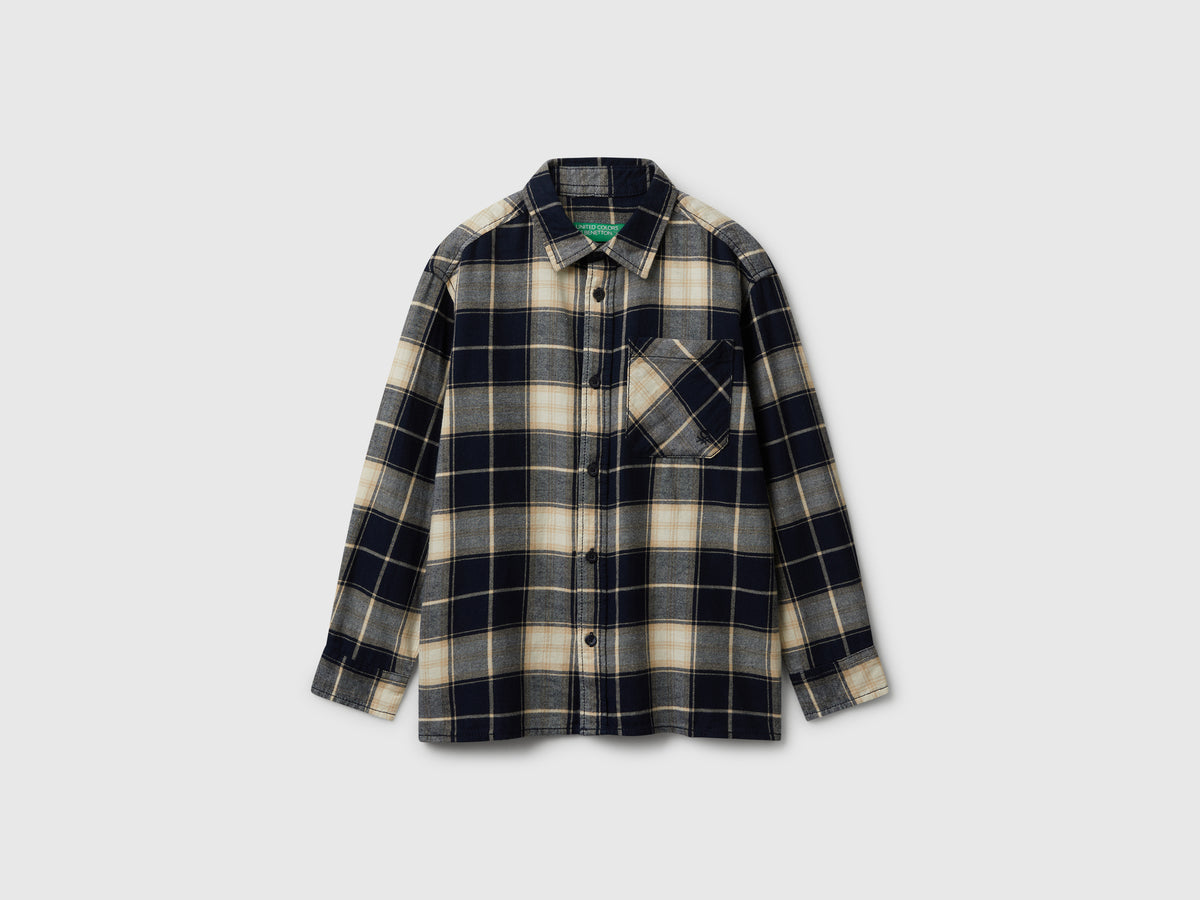 Camicia scozzese 100% cotone