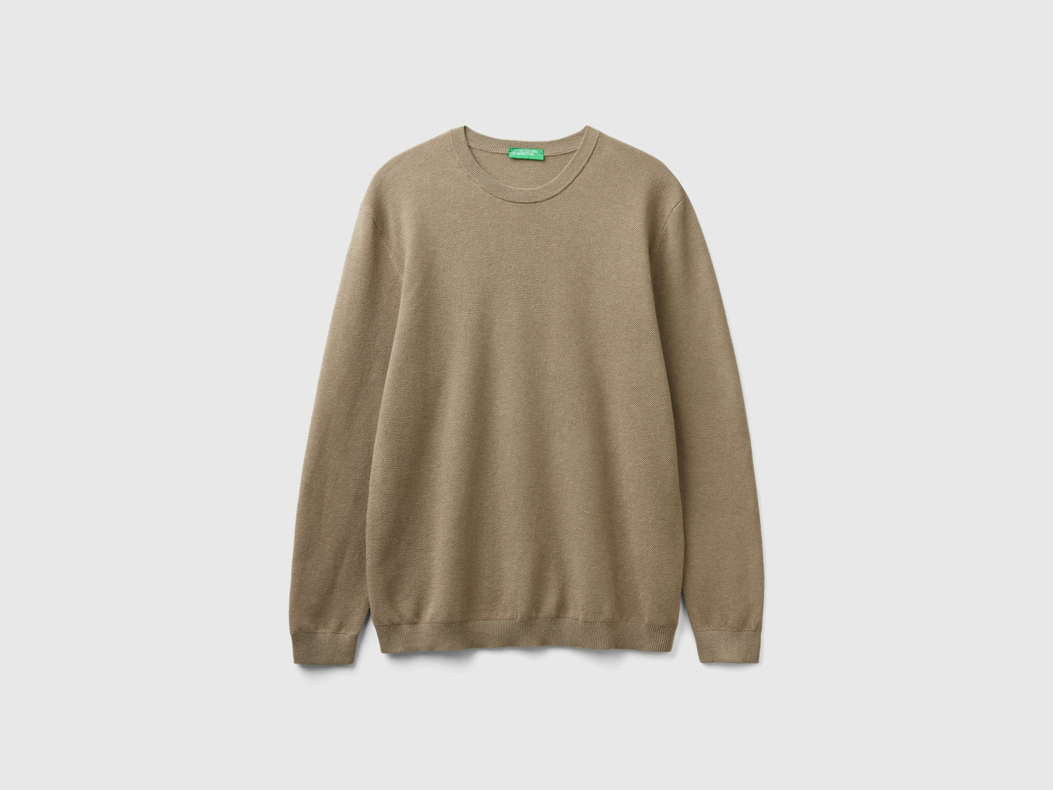 Maglioncino in misto cashmere da uomo verde chiaro | Benetton Outlet
