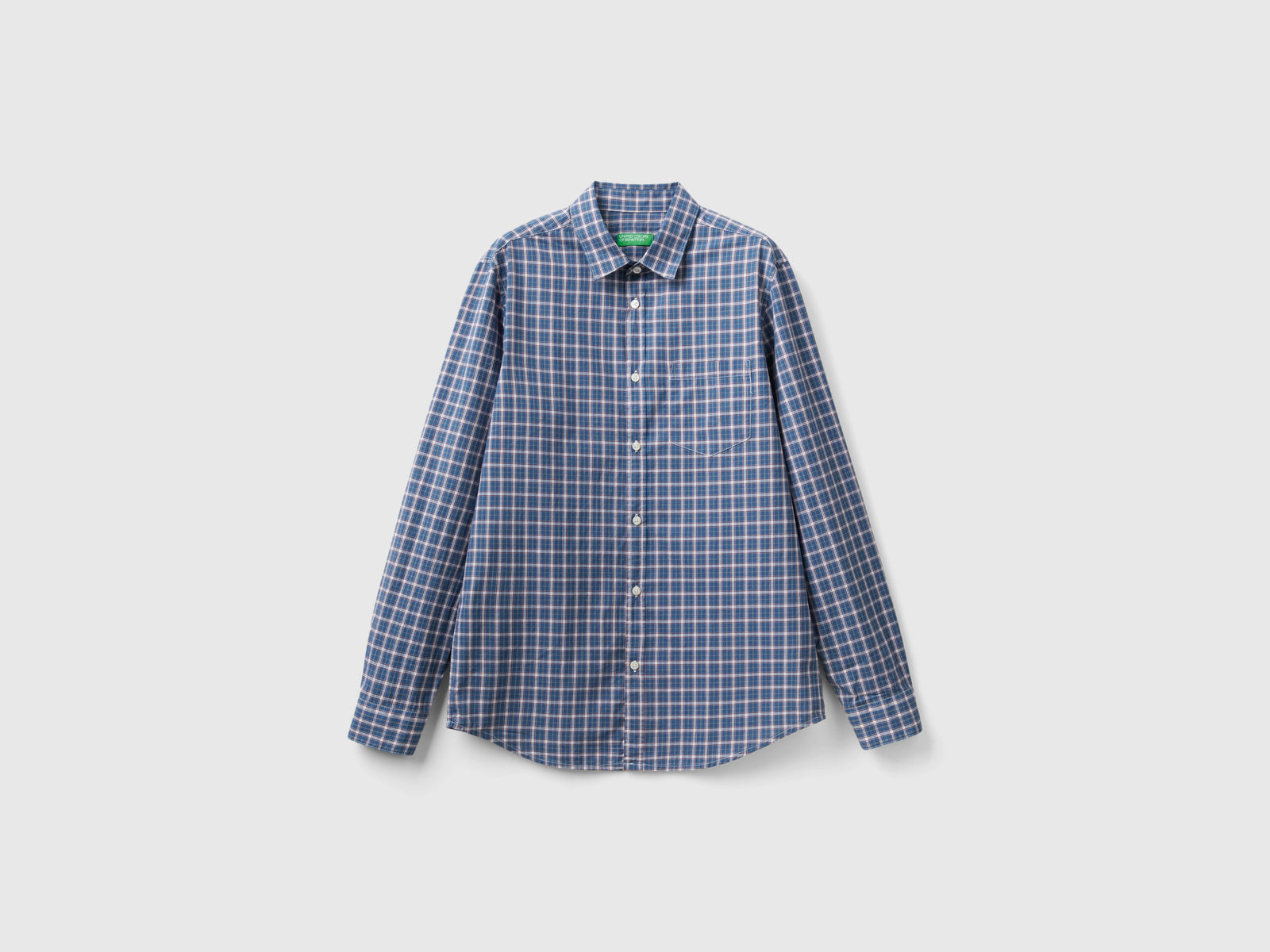Camicia a quadri slim fit da uomo multi-color | Benetton Outlet