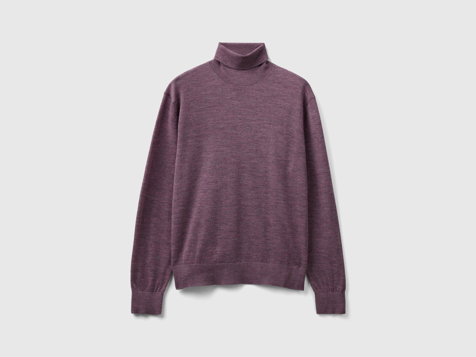 Dolcevita in pura lana Merino da uomo marrone | Benetton Outlet