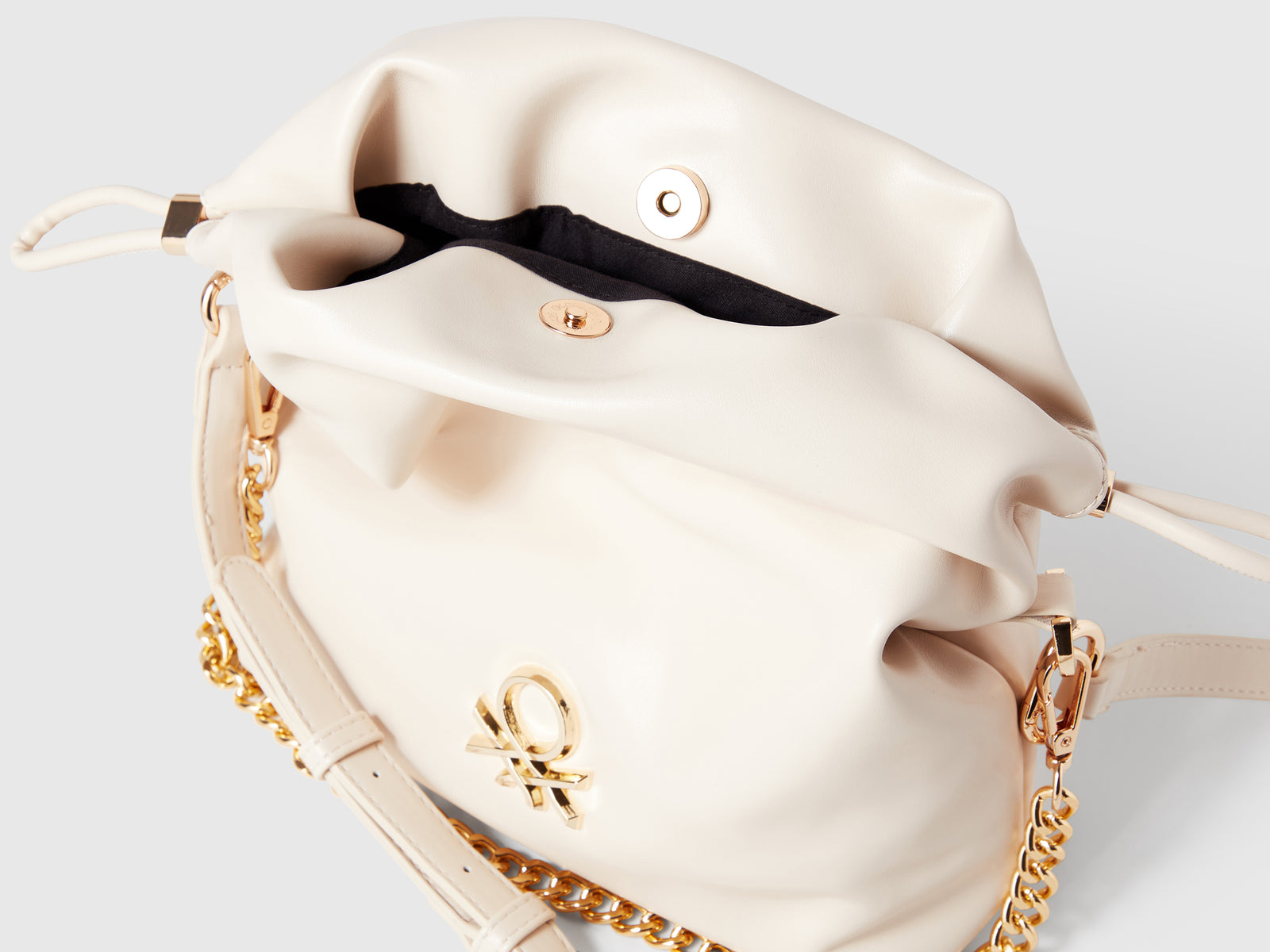 Borsa a secchiello piccola da donna bianco panna 3 | Benetton Outlet