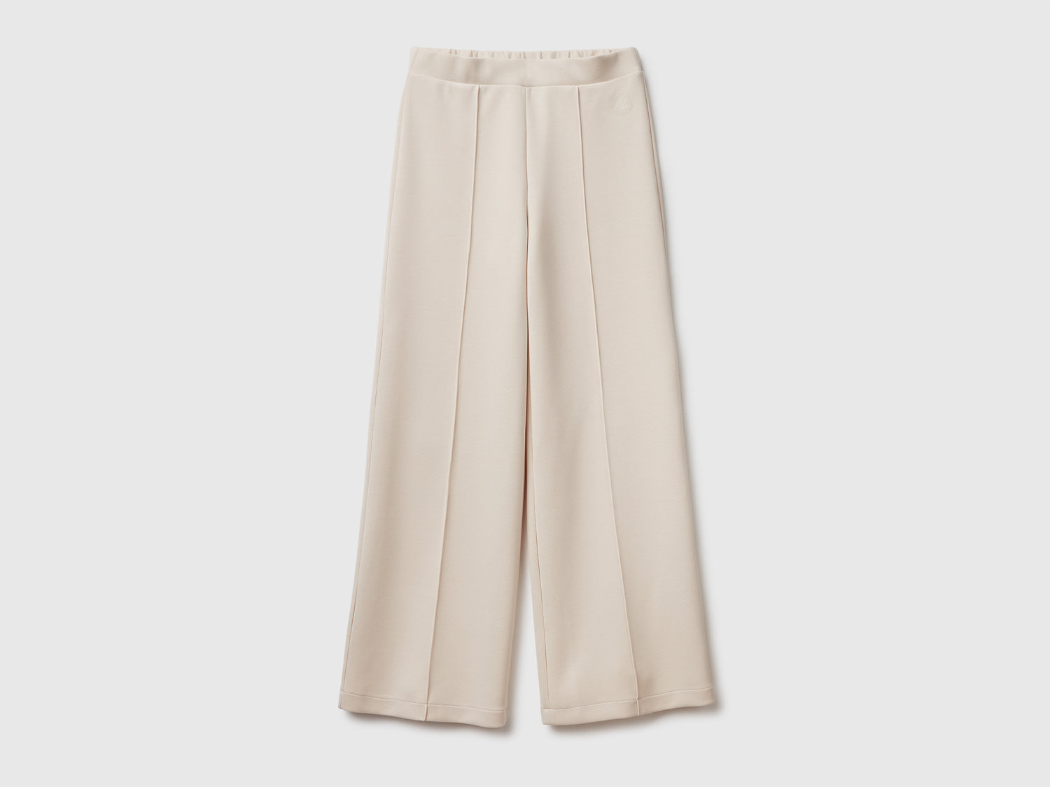 Pantaloni in misto Modal da donna beige | Benetton Outlet