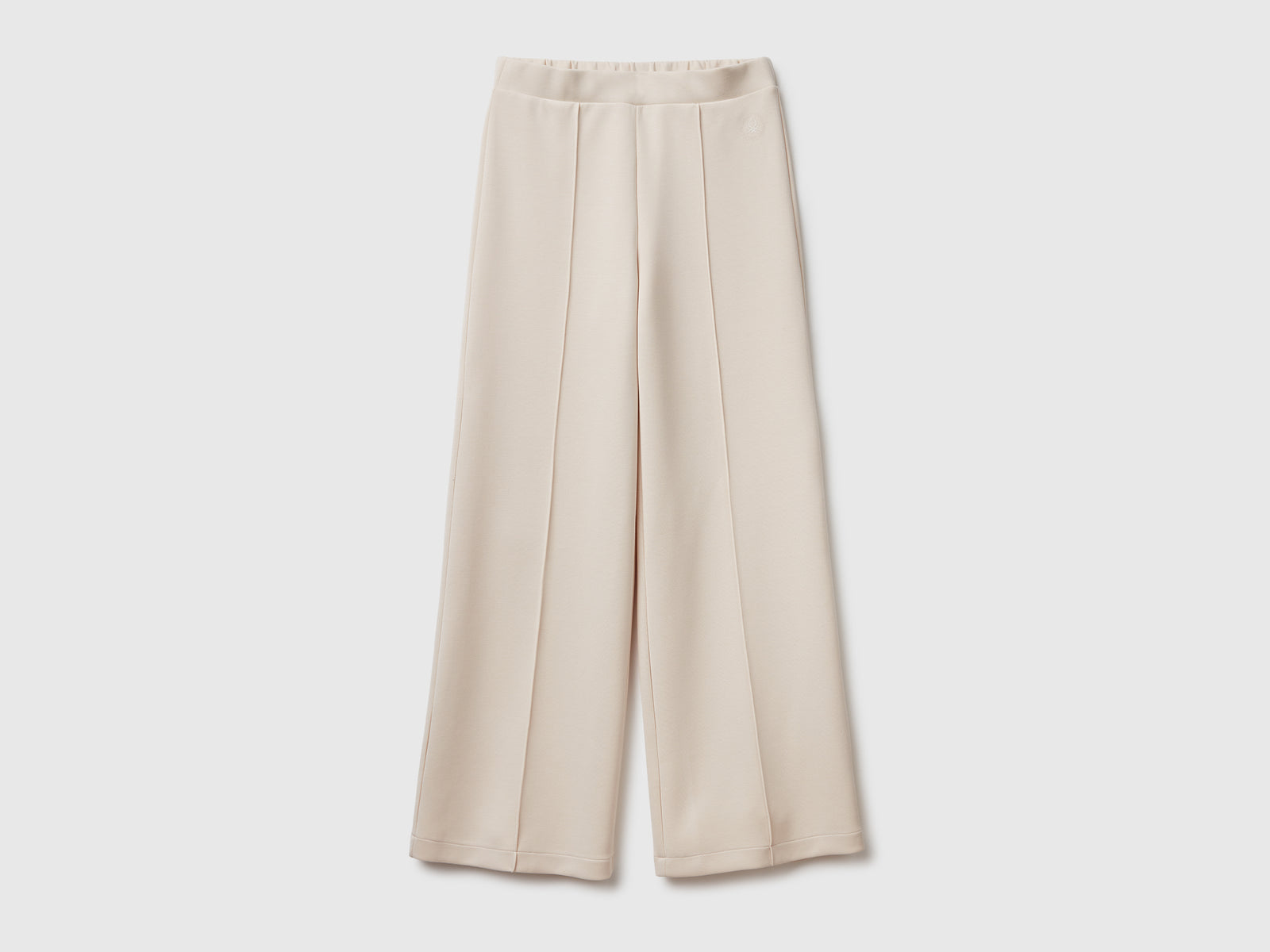 Pantaloni in misto Modal da donna beige | Benetton Outlet