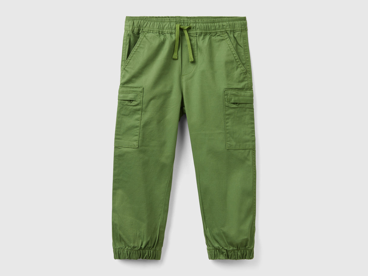 Pantaloni cargo con coulisse