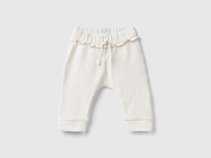 Pantaloni jacquard con spacchetti