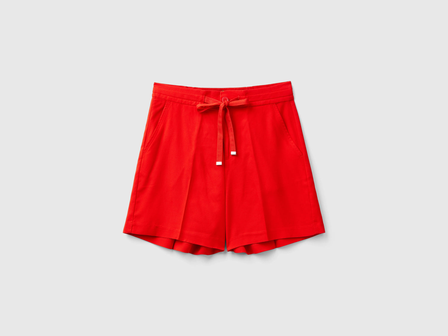 Bermuda con coulisse da donna rosso | Benetton Outlet