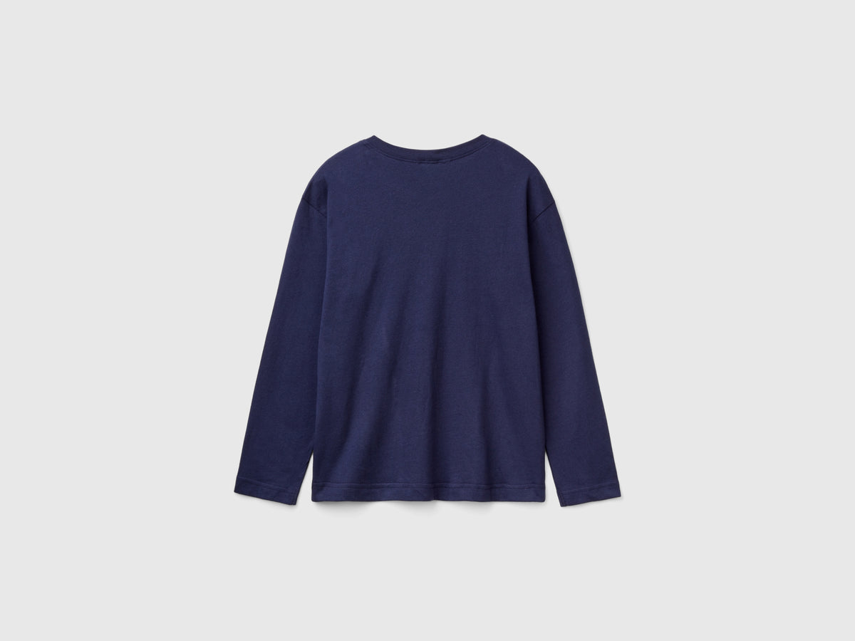 T-shirt con ricamo logo