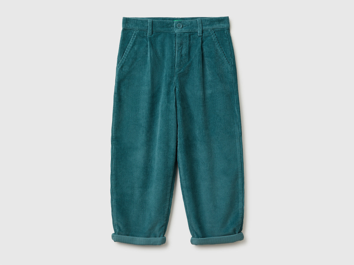 Pantaloni baloon fit in velluto