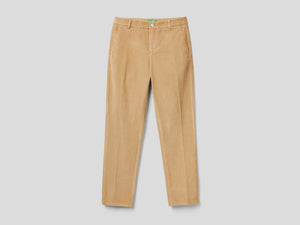 Chino in velluto elasticizzato