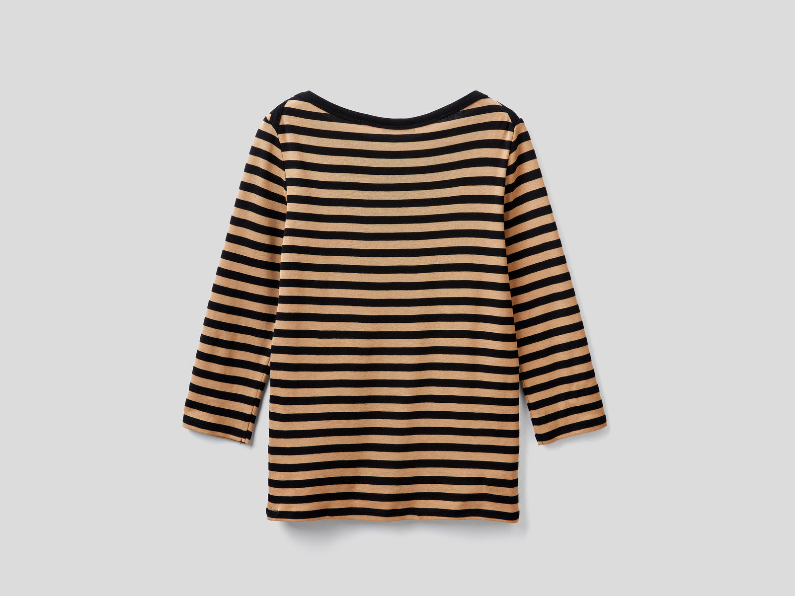 T-shirt a righe da donna marrone 2 | Benetton Outlet