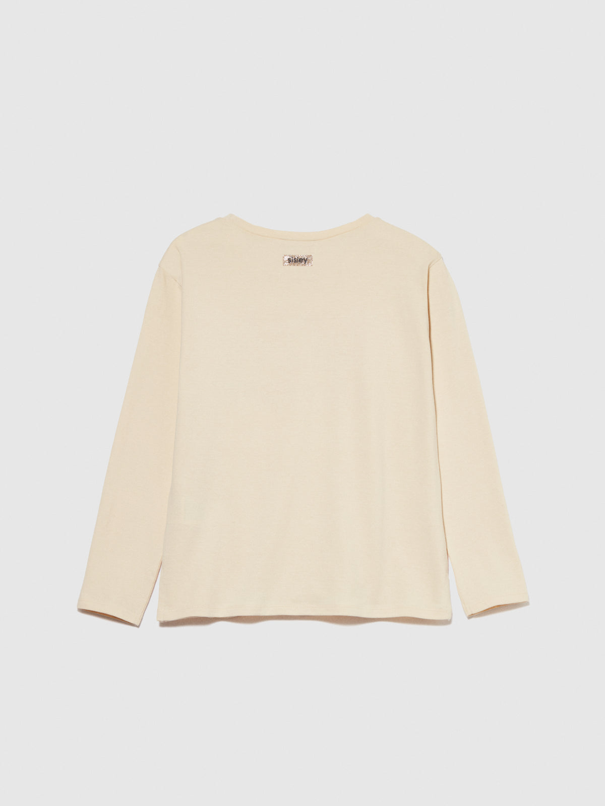 T-shirt con ricamo e paillettes