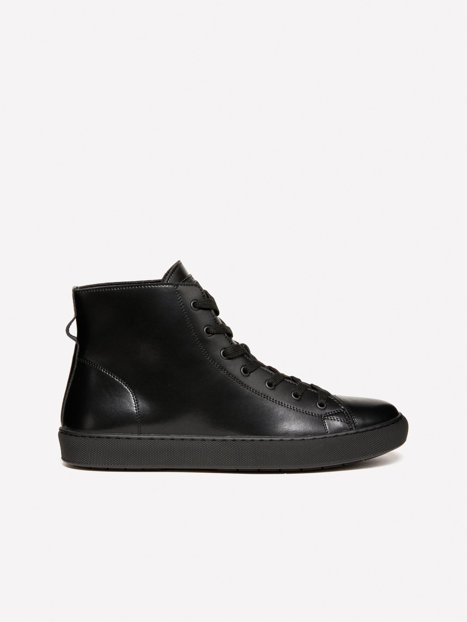 Sneakers alte in pelle da uomo nero 4 | Sisley Outlet