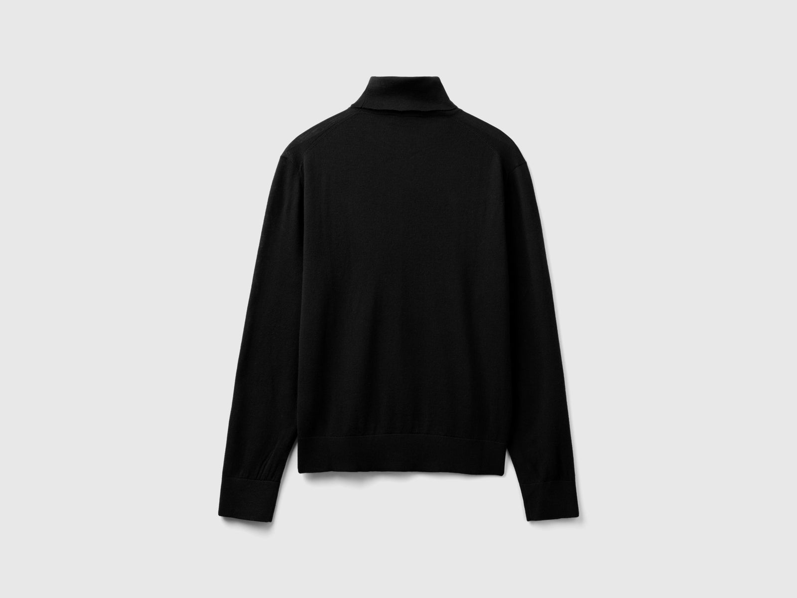 Dolcevita in pura lana Merino da uomo nero 2 | Benetton Outlet