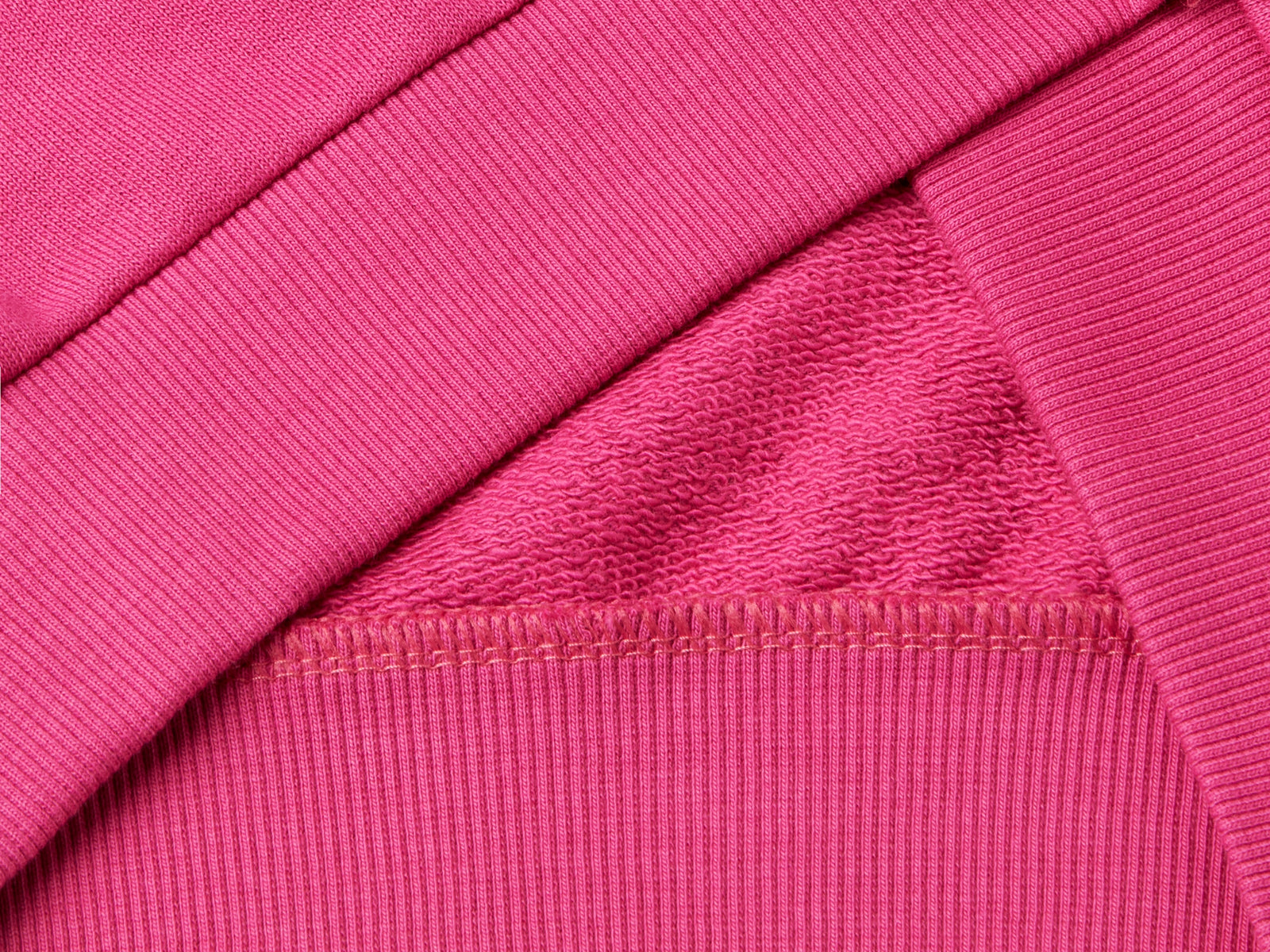 Tuta in felpa 100% cotone da bimbo fucsia 4 | Benetton Outlet
