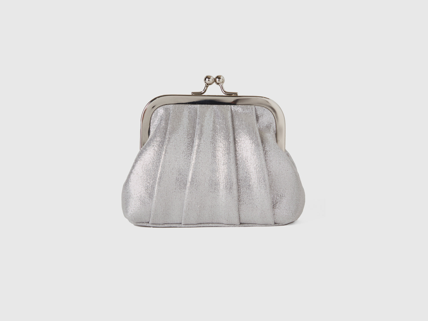 Borsa a tracolla con lurex da bambina argento | Benetton Outlet