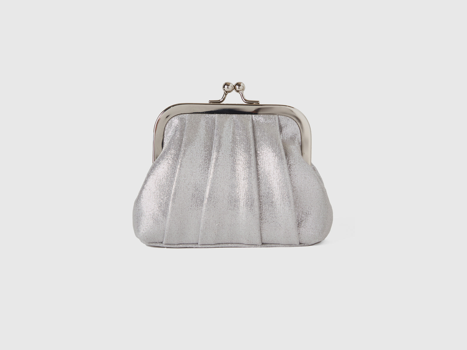 Borsa a tracolla con lurex da bambina argento | Benetton Outlet