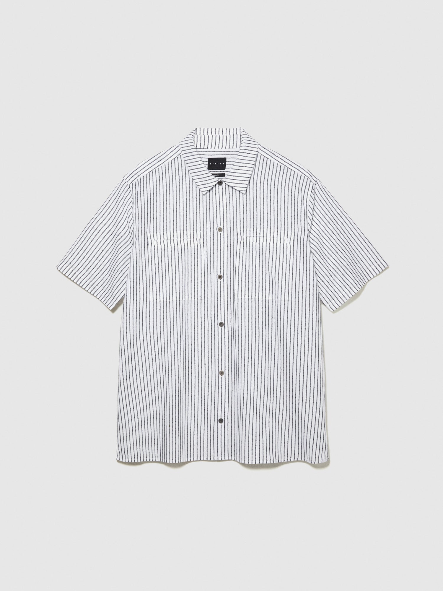 Camicia rigata a maniche corte da uomo multi-color | Sisley Outlet