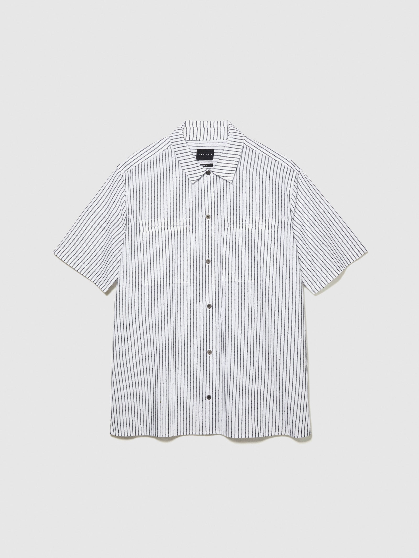 Camicia rigata a maniche corte da uomo multi-color | Sisley Outlet