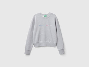 Felpa 100% cotone con stampa logo