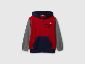 Felpa con zip e cappuccio