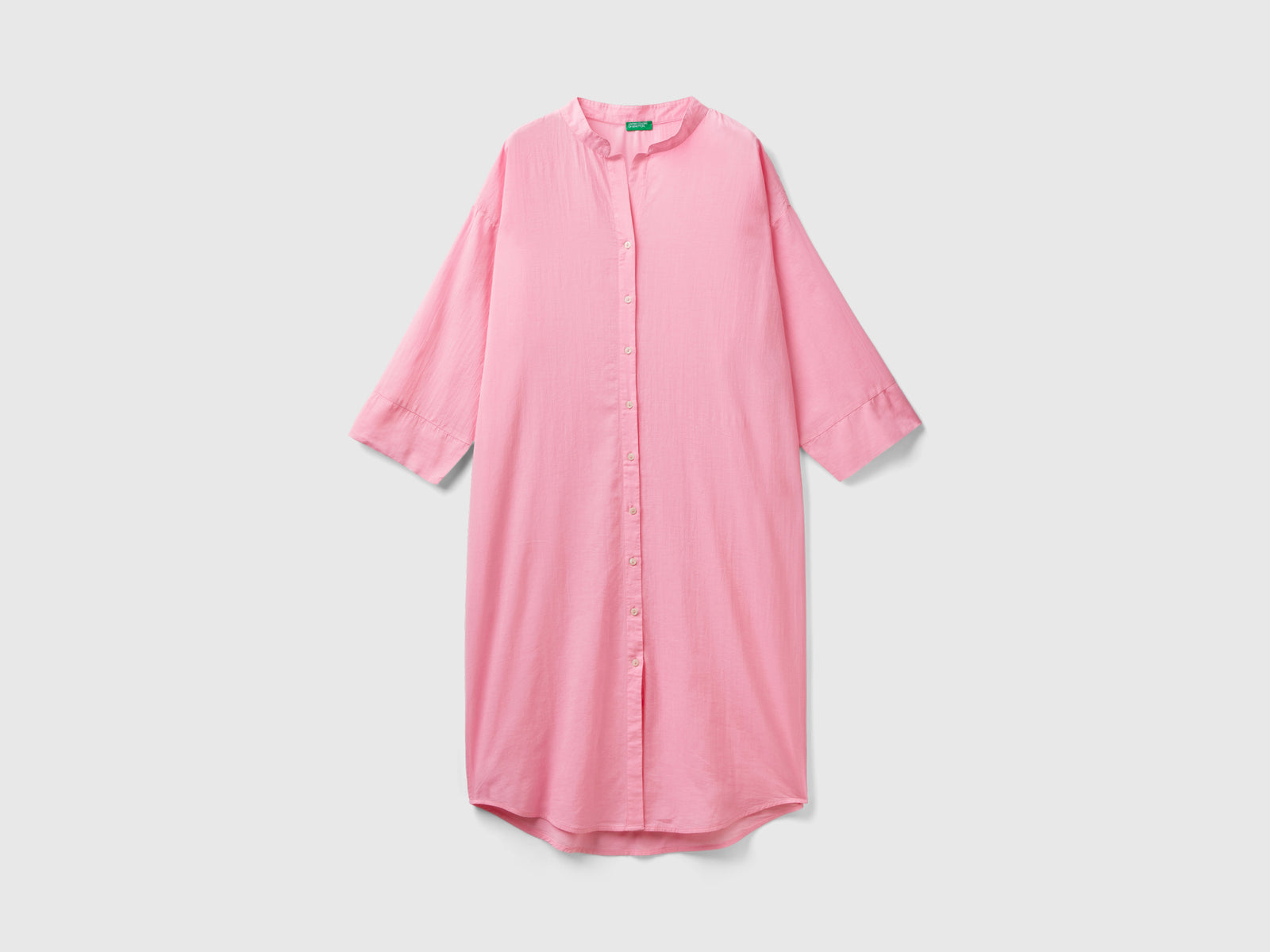 Abito a camicia da donna rosa | Benetton Outlet