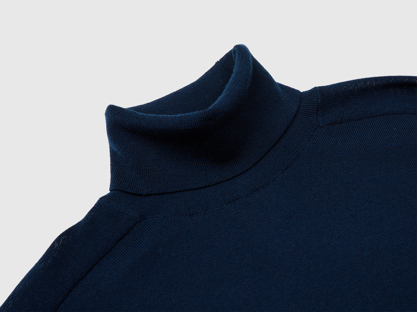 Dolcevita in pura lana Merino da donna blu scuro 3 | Benetton Outlet