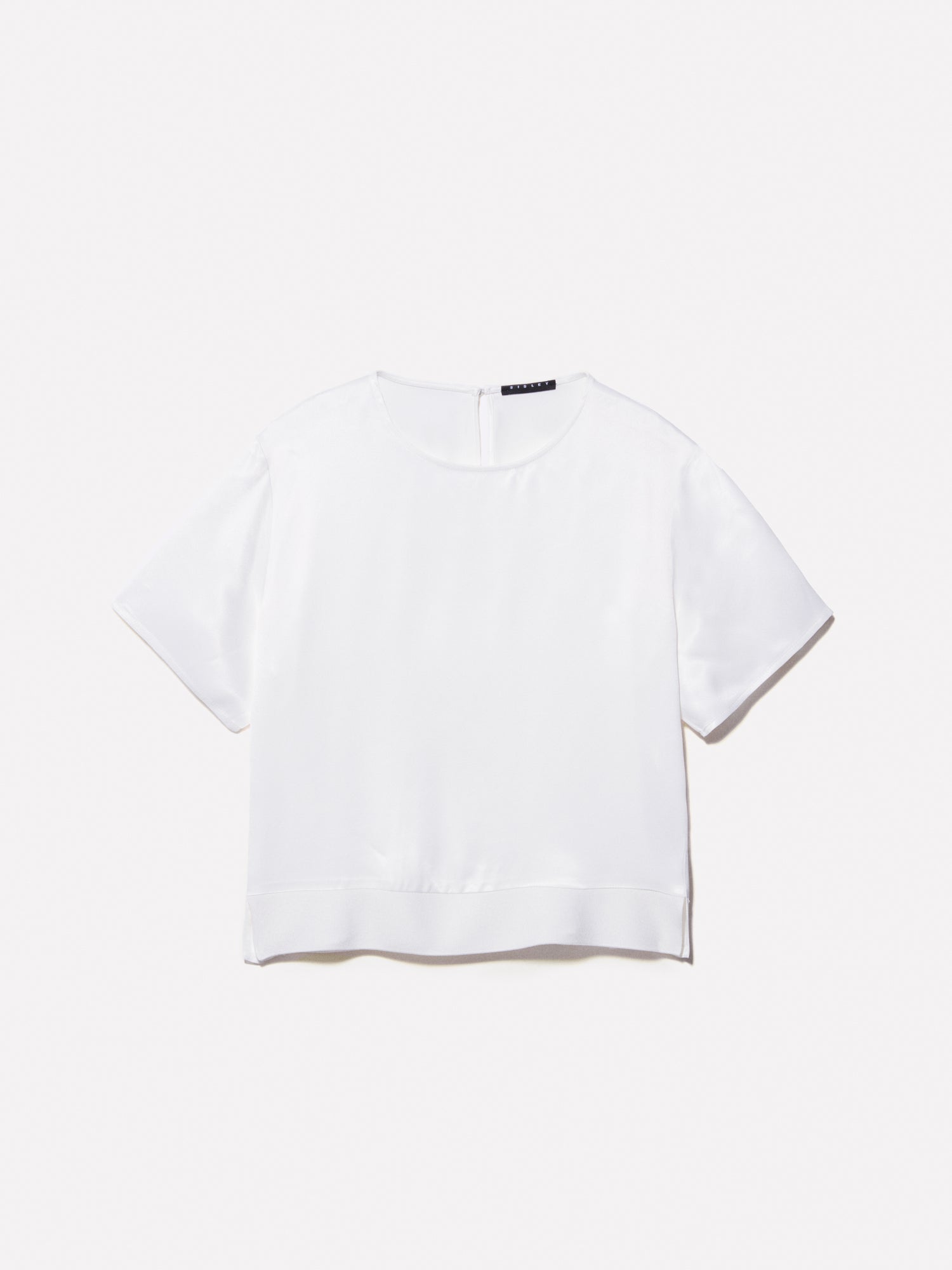 Blusa in raso panna da donna bianco | Sisley Outlet