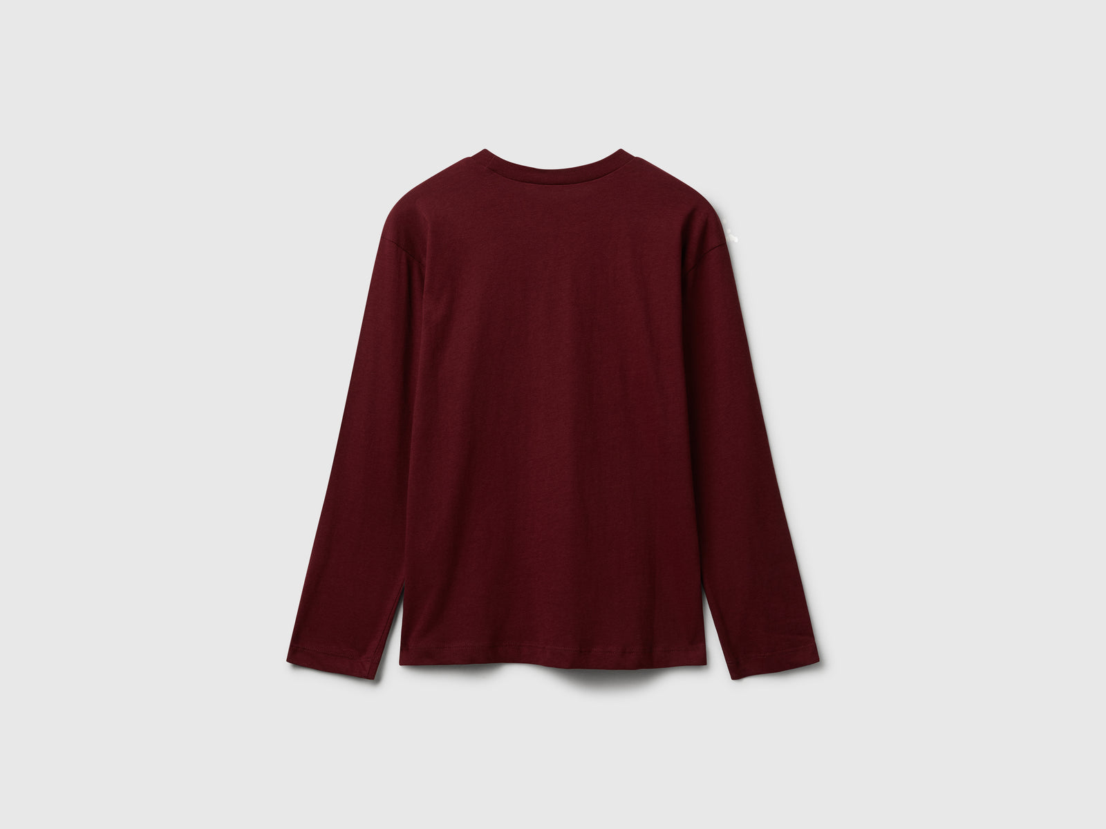 T-shirt in cotone con stampa da bambino bordeaux 2 | Benetton Outlet