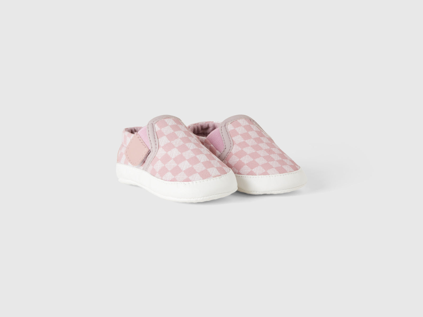 Scarpine slip-on primi passi da neonato rosa tenue 3 | Benetton Outlet