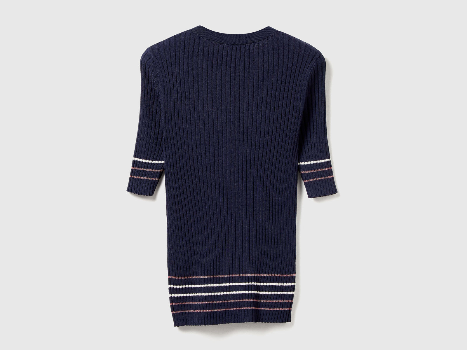 Maglioncino in misto viscosa da donna blu scuro 2 | Benetton Outlet