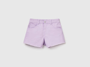 Pantaloni corti cinque tasche in misto cotone elasticizzato