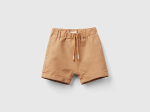 Shorts in misto lino