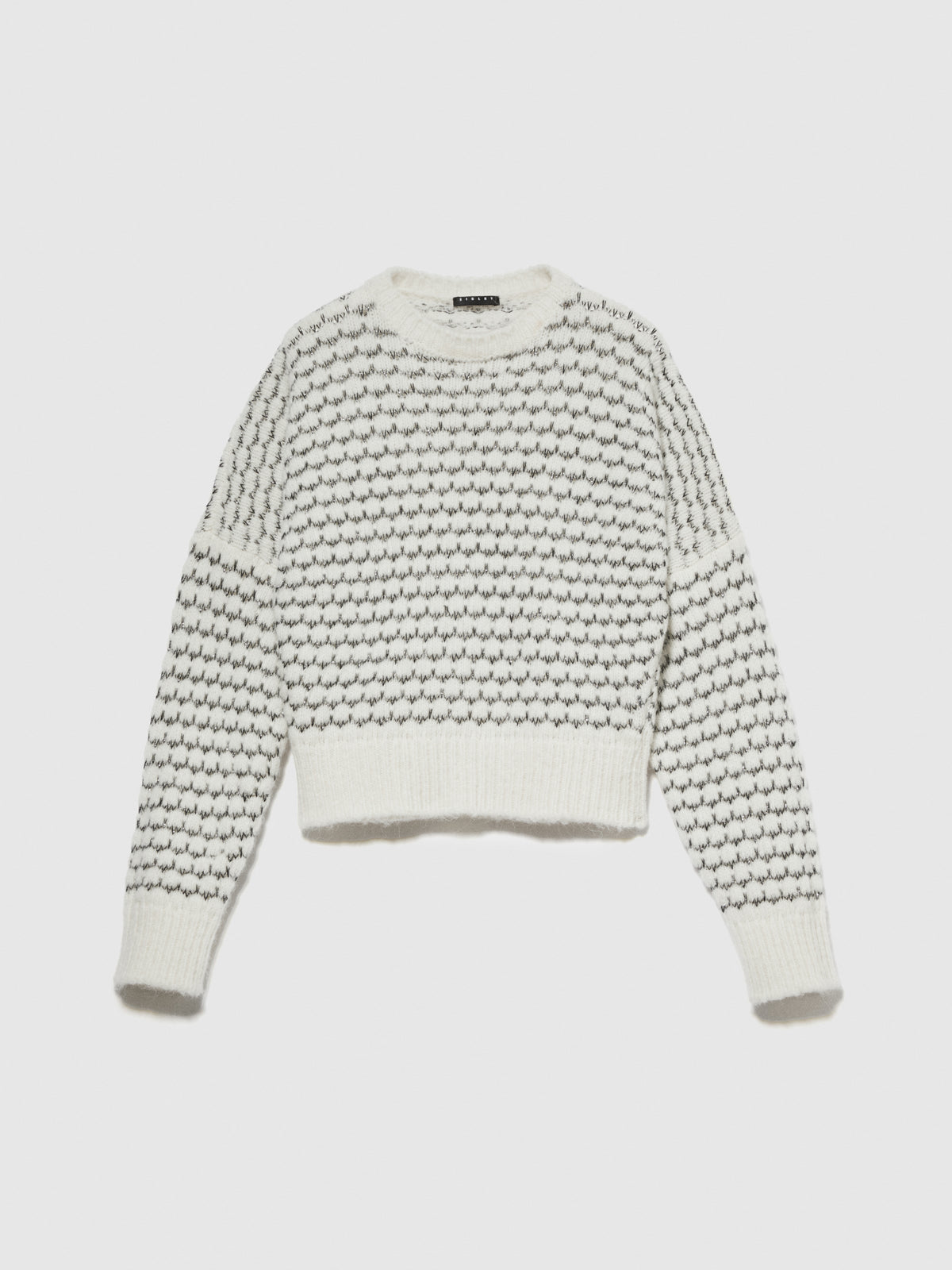 Maglia cropped con lurex