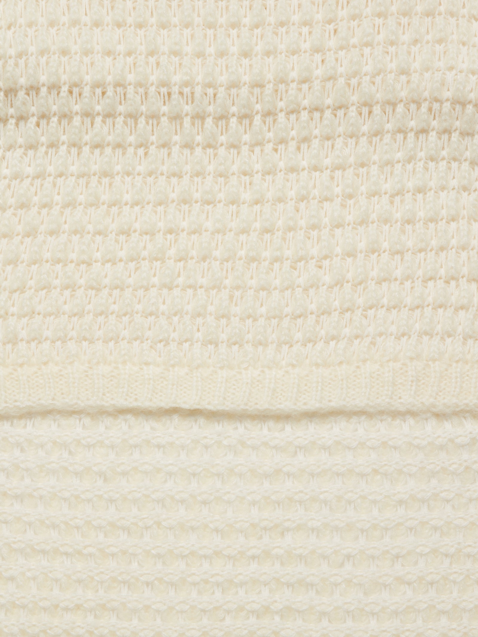 Maxi sciarpa in maglia 3D da donna bianco 2 | Sisley Outlet