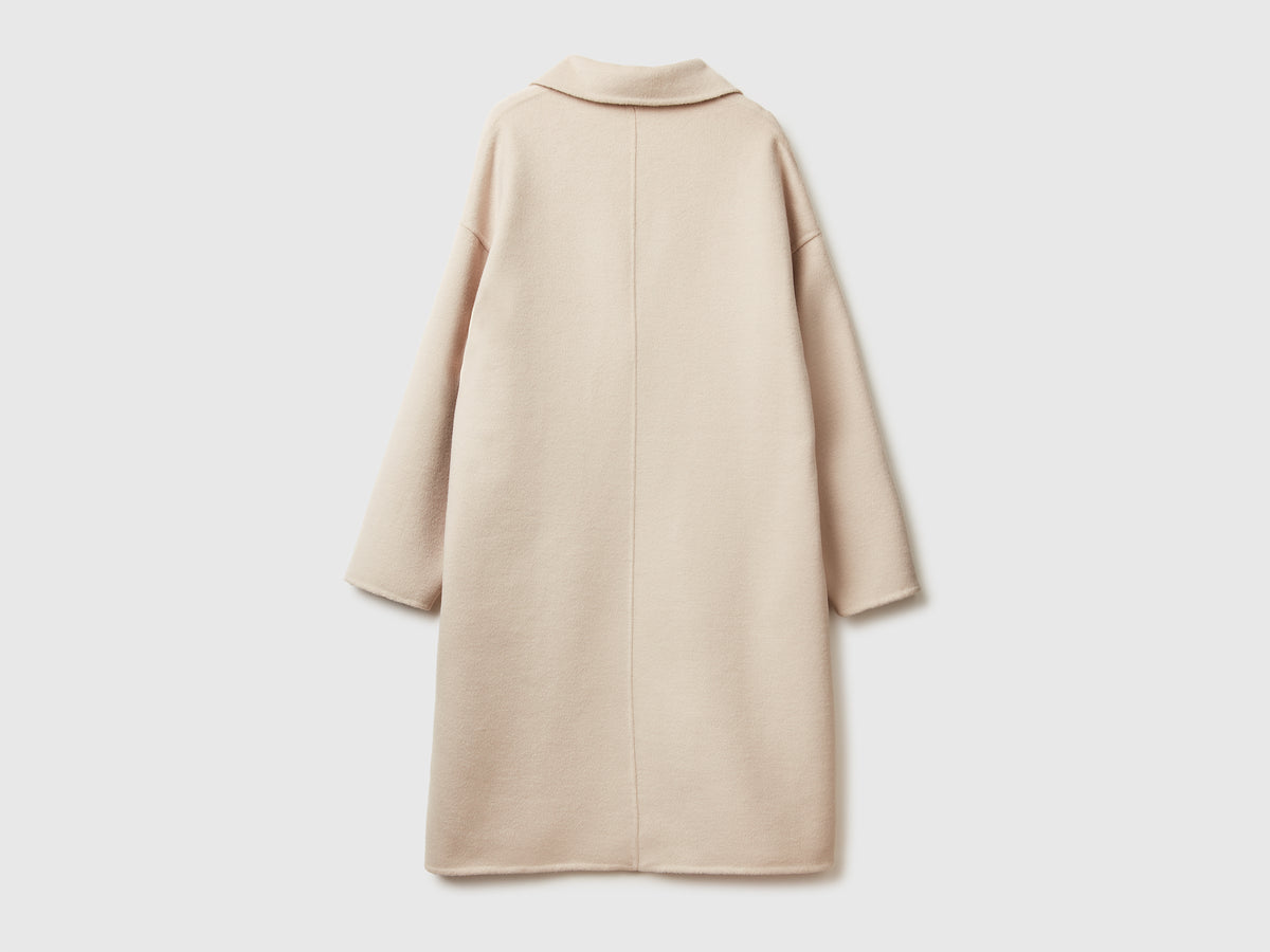 Cappotto midi in misto lana