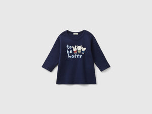 T-shirt manica lunga 100% cotone bio