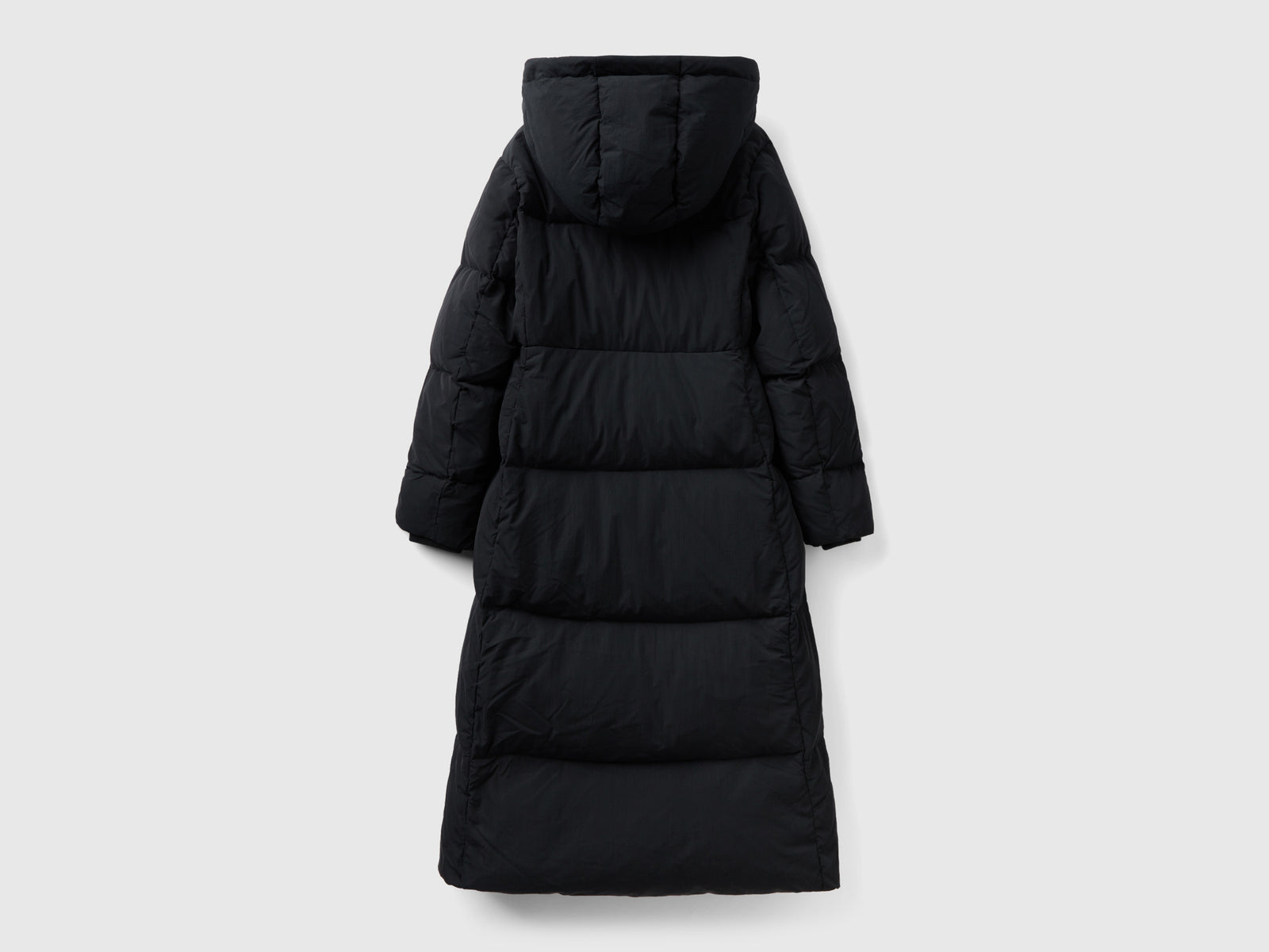Piumino imbottito con piuma riciclata da donna nero 3 | Benetton Outlet