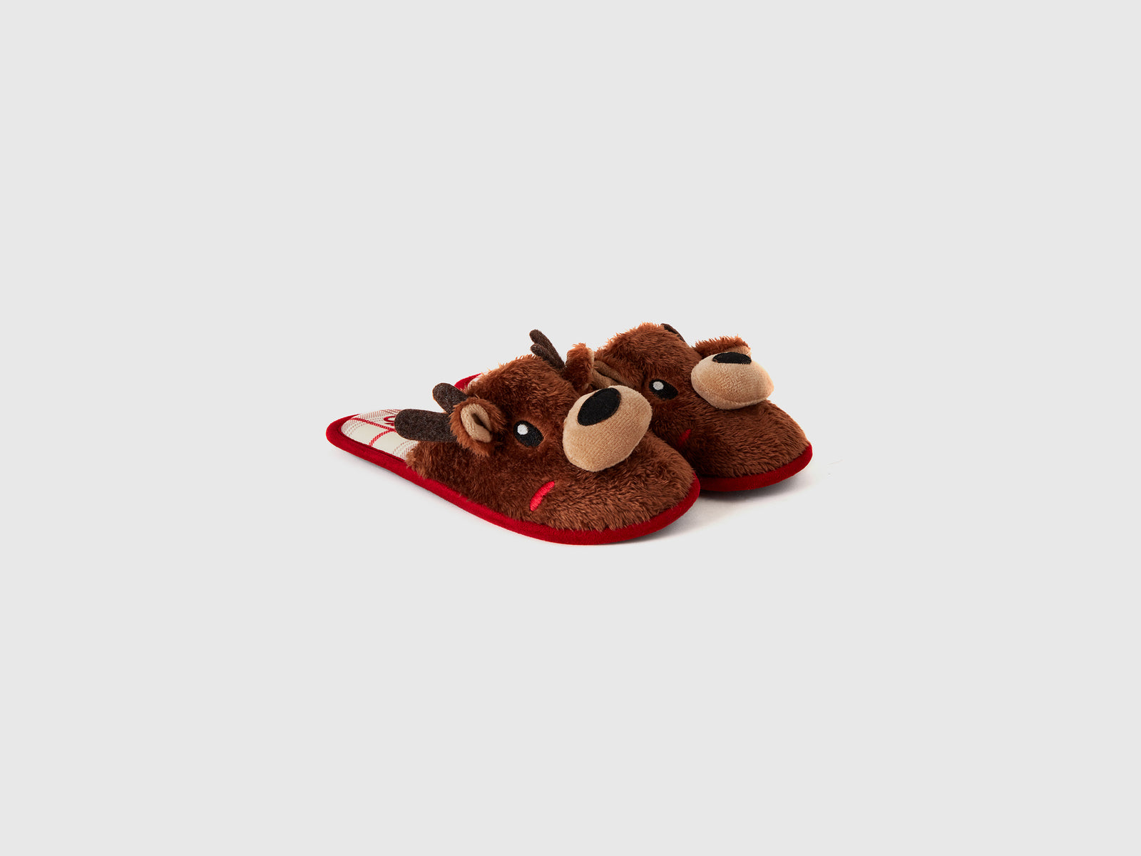 Pantofole renna da bambino marrone 4 | Benetton Outlet