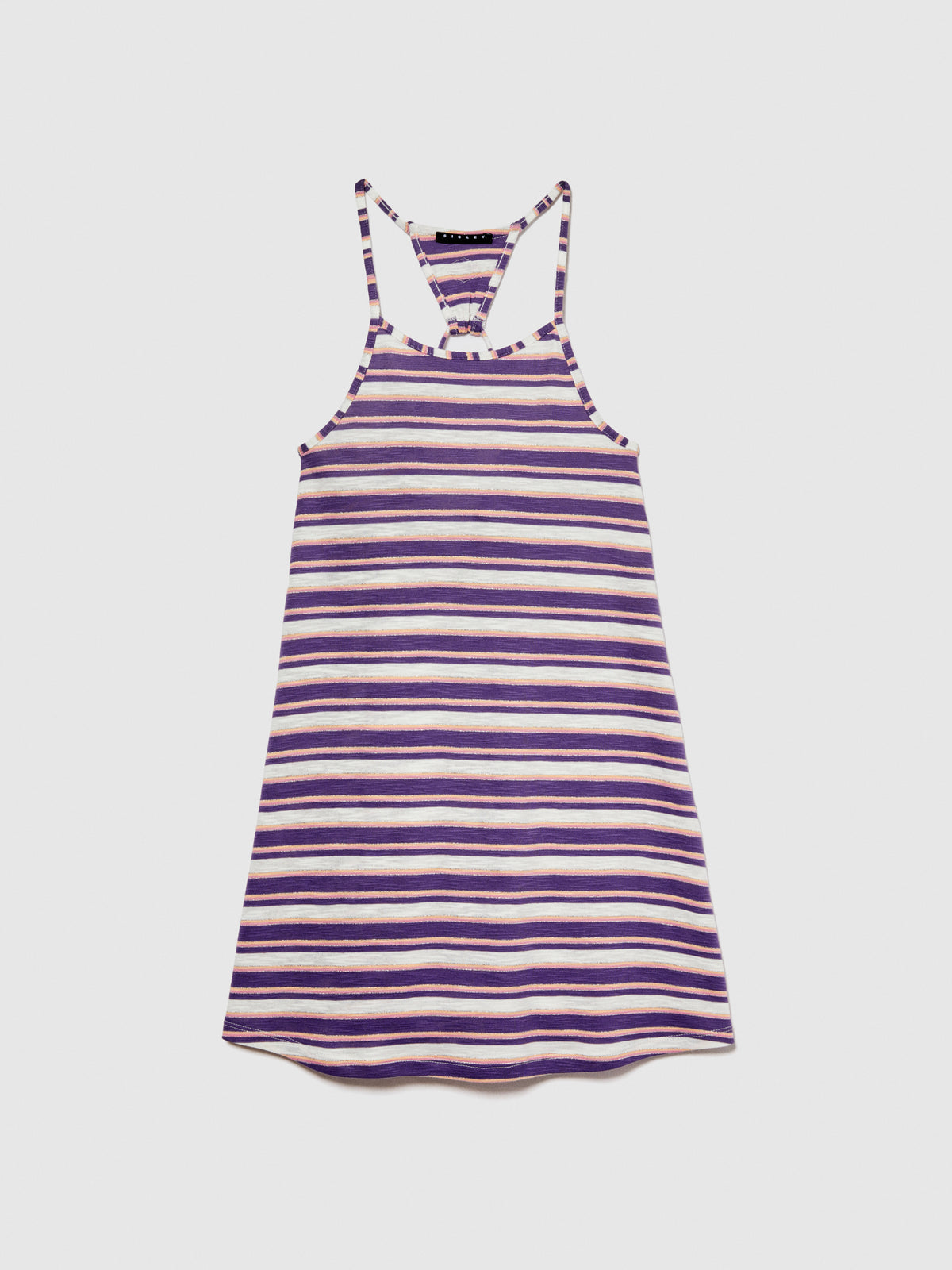 Vestito a righe con fiocco