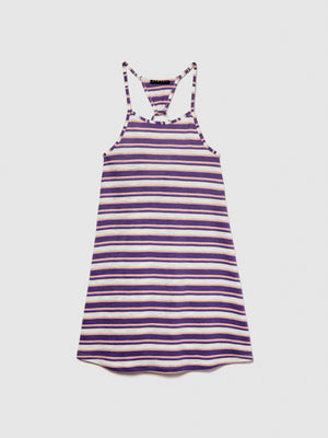 Vestito a righe con fiocco