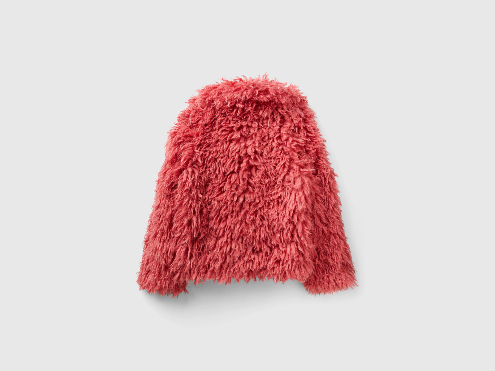 Cappotto corto in pelliccetta sintetica da donna fucsia 2 | Benetton Outlet