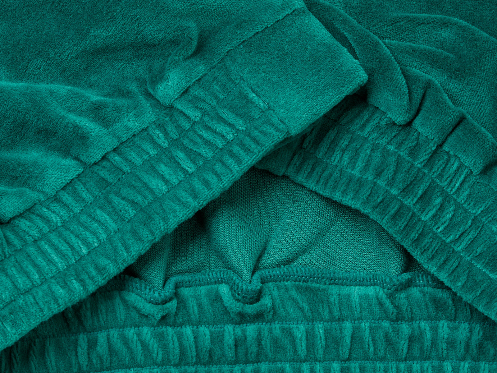 Felpa stile bomber in ciniglia da bambina verde scuro 3 | Benetton Outlet