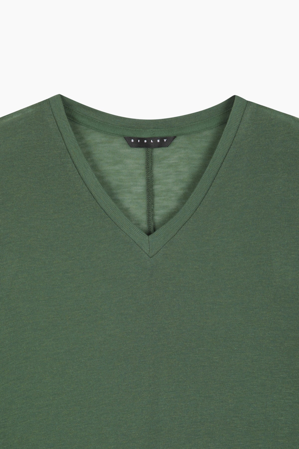T-shirt scollo a V aderente