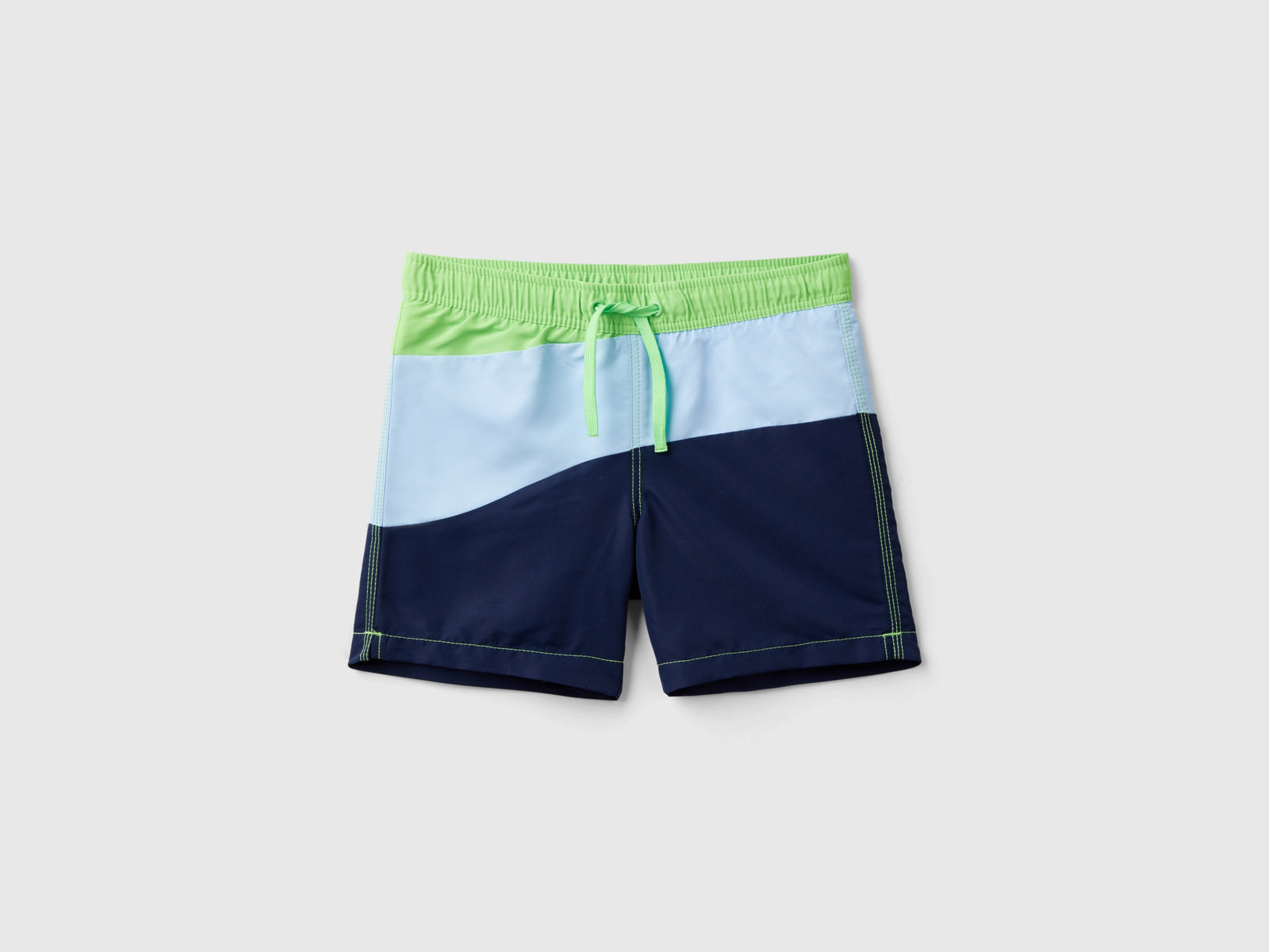 Costume boxer con motivo onde da bambino blu | Benetton Outlet