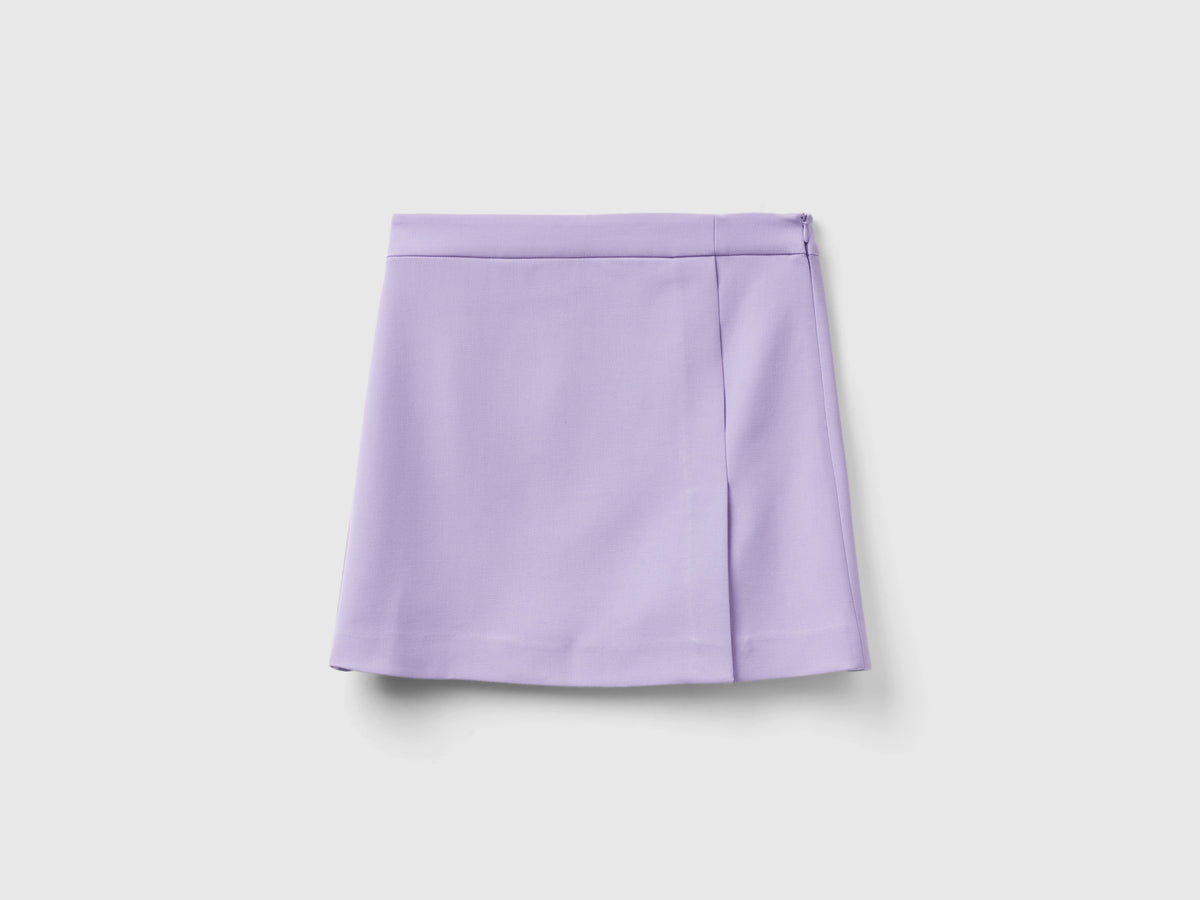 Minigonna con zip laterale
