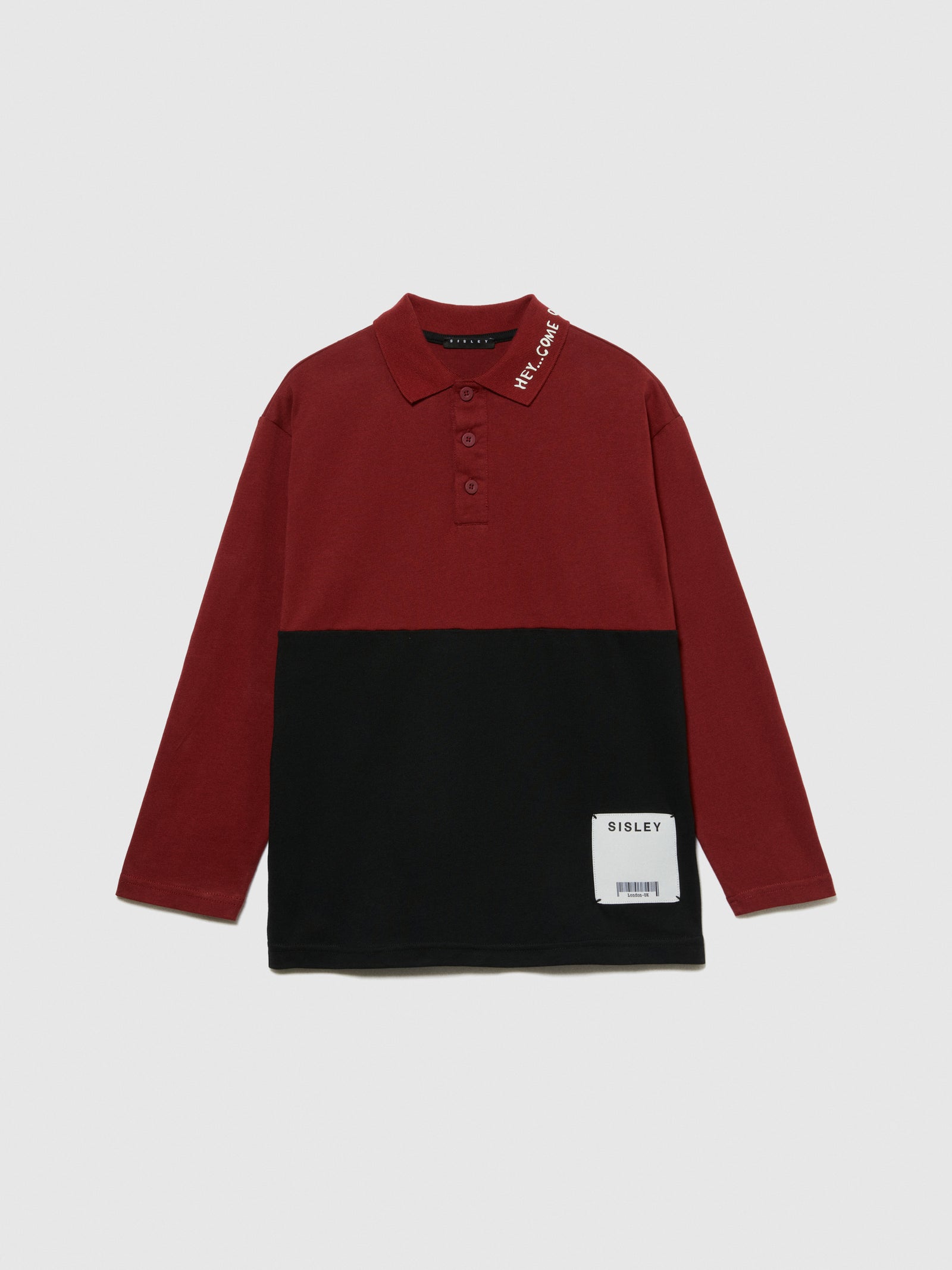 Polo color block da bambino bordeaux | Sisley young Outlet