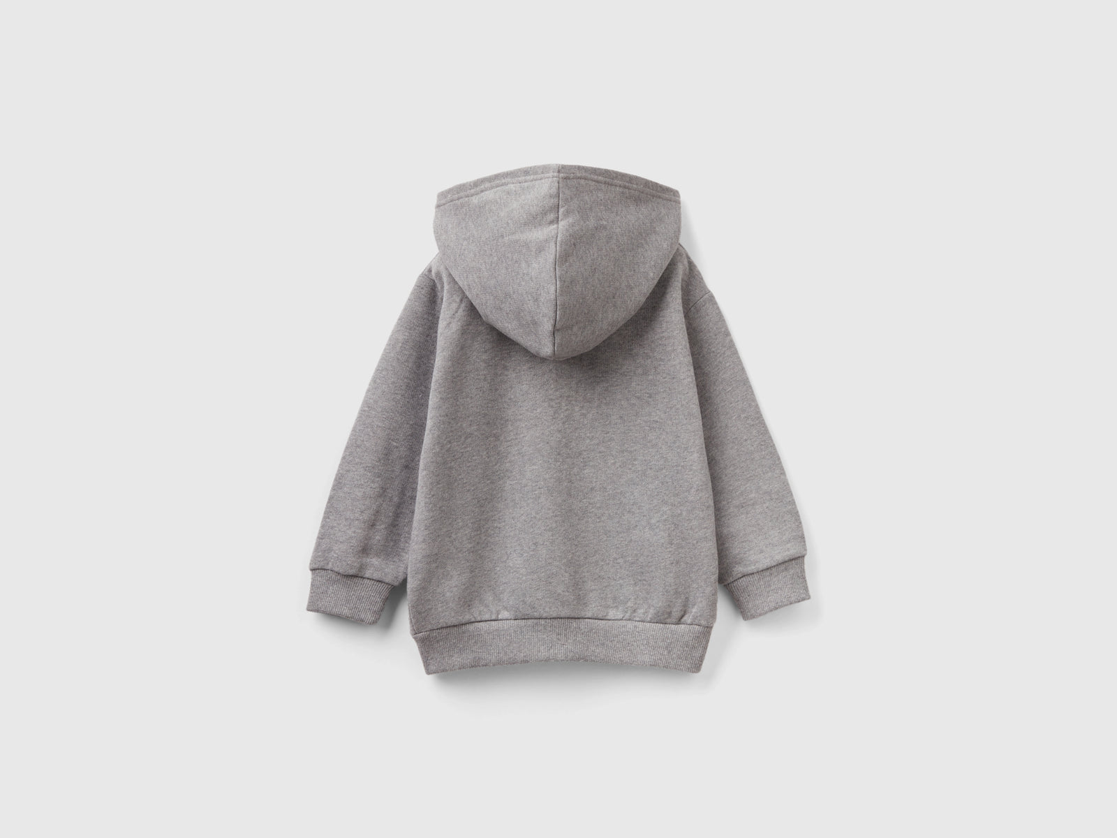Felpa con cappuccio foderato da bimbo grigio scuro 2 | Benetton Outlet